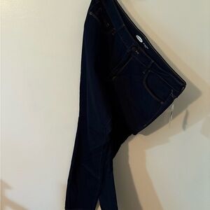 Old Navy Women's Straight Leg Jeans in Deep Blue